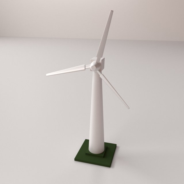 wind turbine Model 3D .c4d .max .obj .3ds .fbx .stl .blend 