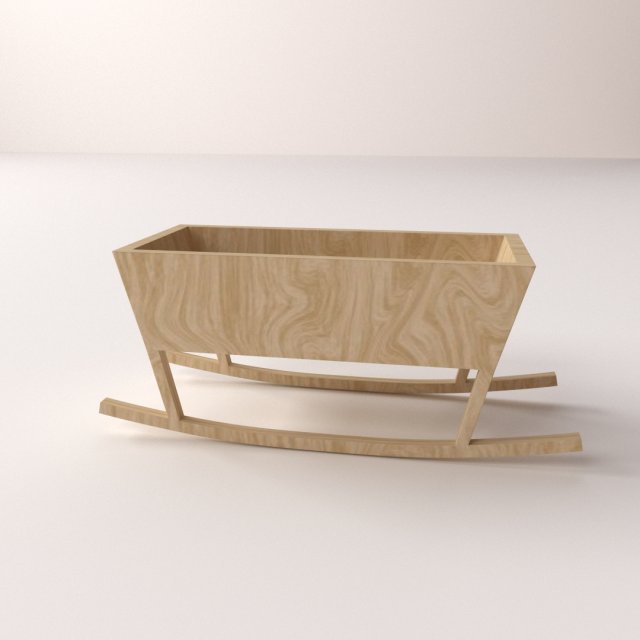 baby cradle v2 3D 모델 .c4d .max .obj .3ds .fbx .stl .blend 
