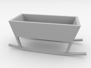 baby cradle v2 3D 모델