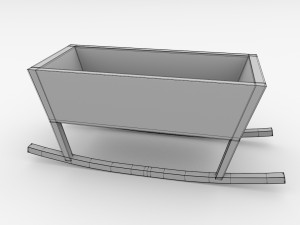 baby cradle v2 3D 모델