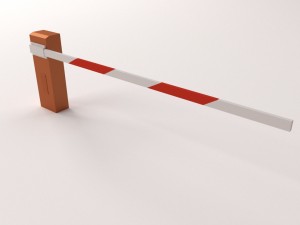 boom gate Modello 3D