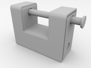 padlock v2 3D Model