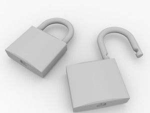 padlock Model 3D