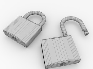 padlock Model 3D