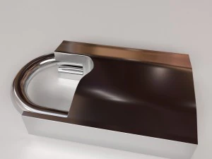 南京錠 v3 3Dモデル