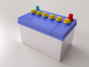 car battery 3D 모델