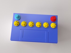 car battery Model 3D