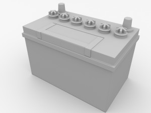 car battery Model 3D