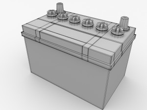 car battery Model 3D