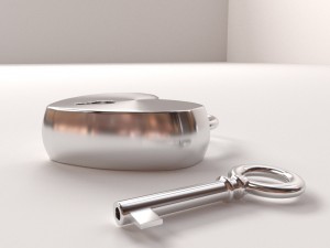 heart lock 3D Model
