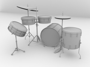 drum kit 3D Модель