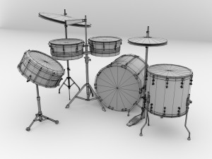 drum kit 3D Модель