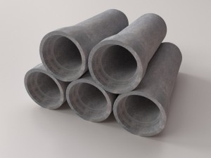 concrete drainage tube Modèle 3D
