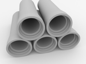 concrete drainage tube Modelo 3D