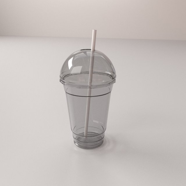 dome disposable cup 3D Model .c4d .max .obj .3ds .fbx .stl .blend 