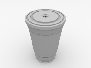 disposable cup 3D Модель