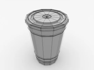 copo descart&aacute;vel Modelo 3D