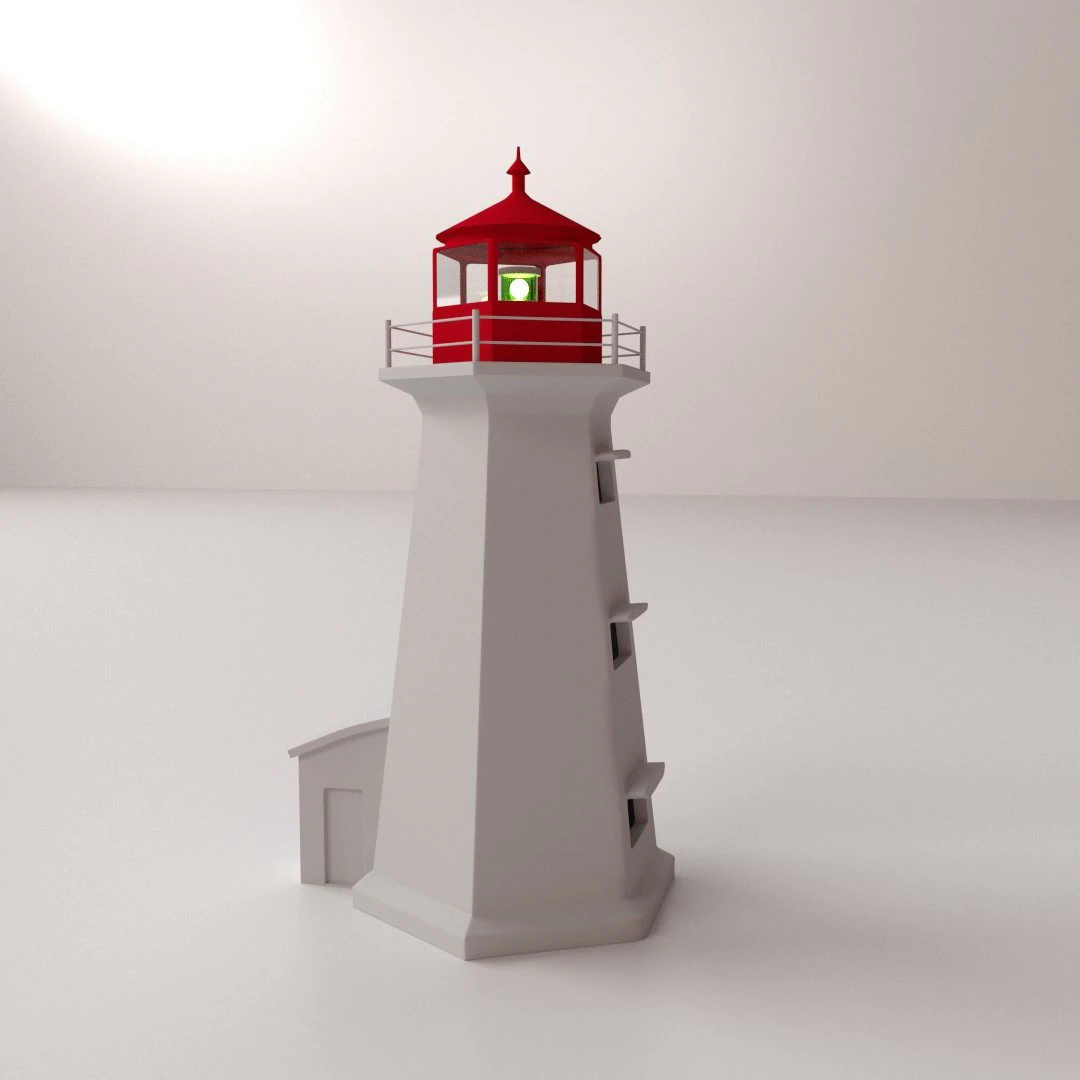 lighthouse 3D Model .c4d .max .obj .3ds .fbx .stl .blend 