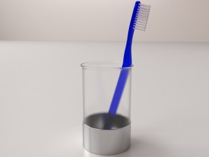 toothbrush glass Modelo 3D