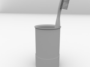 toothbrush glass Modelo 3D