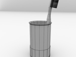 toothbrush glass Modelo 3D