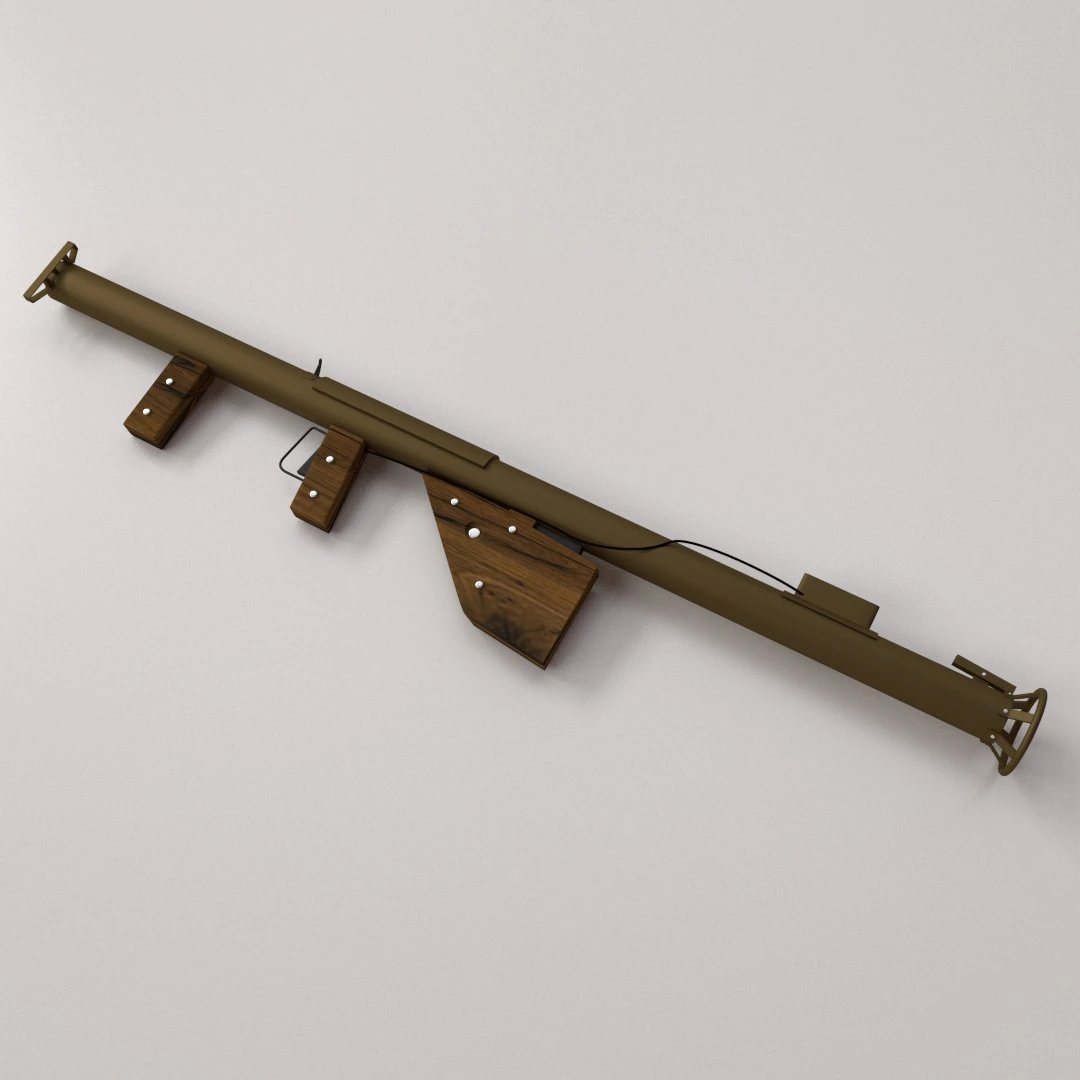 m1 bazooka 3D Model .c4d .max .obj .3ds .fbx .stl .blend