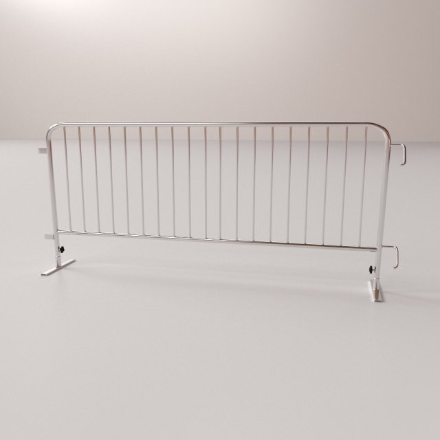 crowd barrier 3D-Modell .c4d .max .obj .3ds .fbx .stl .blend 
