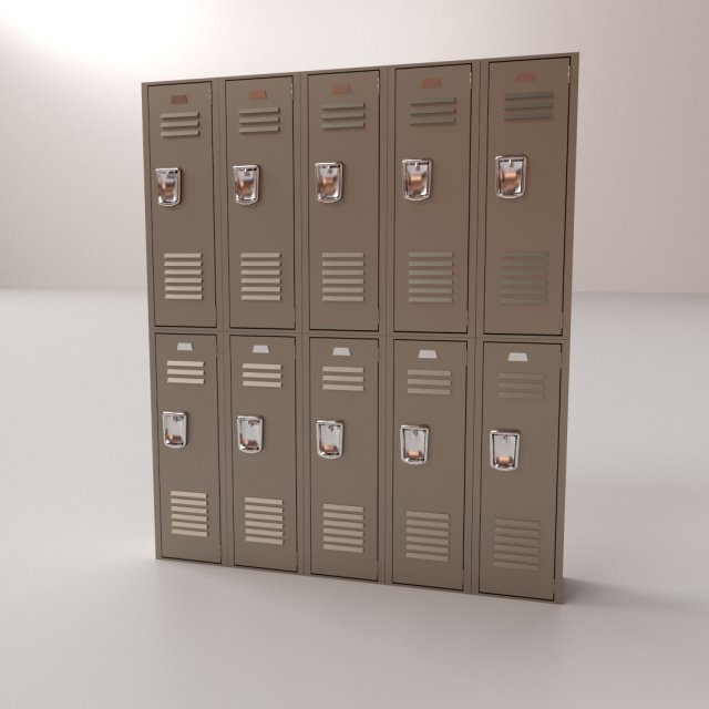 locker v2 Model 3D .c4d .max .obj .3ds .fbx .stl .blend 