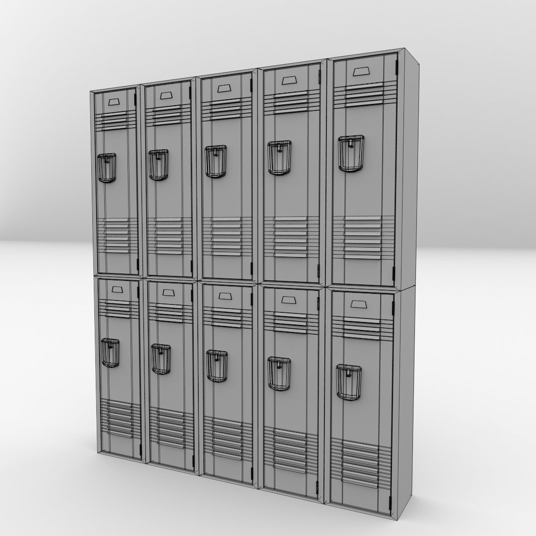 Металлические шкафы 3d модель