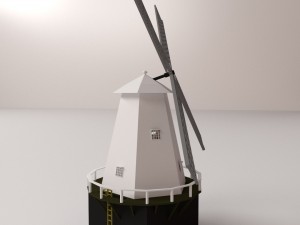 windmill Model 3D