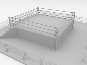 wrestling ring 3D 模型