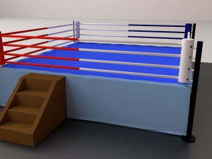 boxing ring Modelo 3D