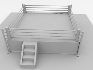 boxing ring Modelo 3D