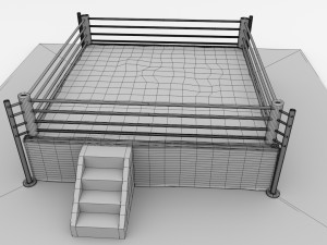 boxing ring Modelo 3D