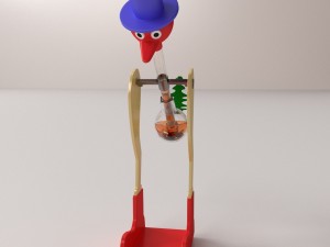 drinking bird 3D Модель