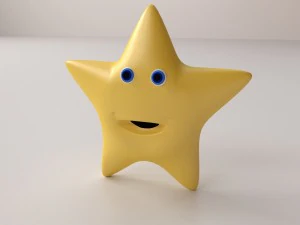 funkelnder Stern 3D Modell
