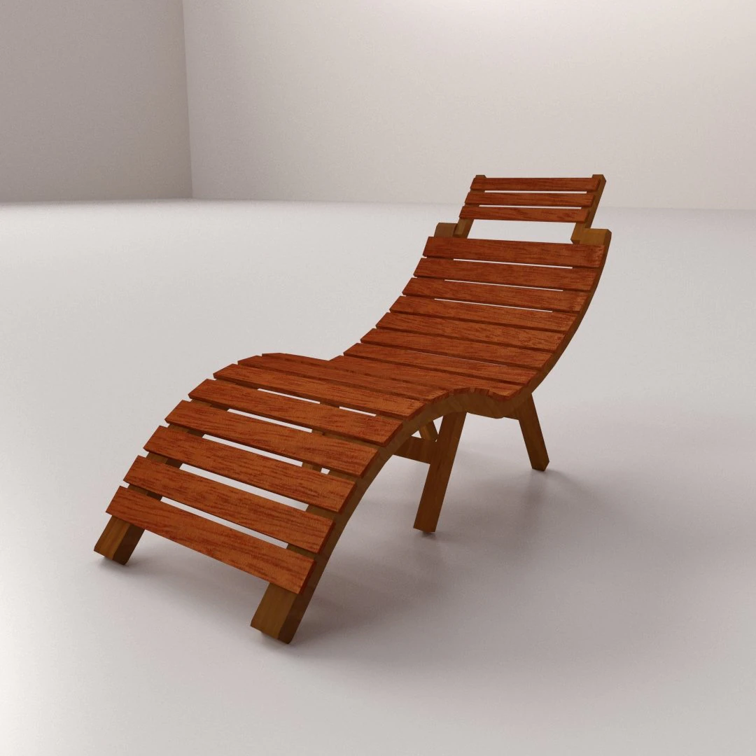 patio chair 3D Model .c4d .max .obj .3ds .fbx .stl .blend