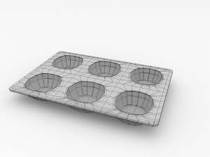 paint mixing tray 3D Modell