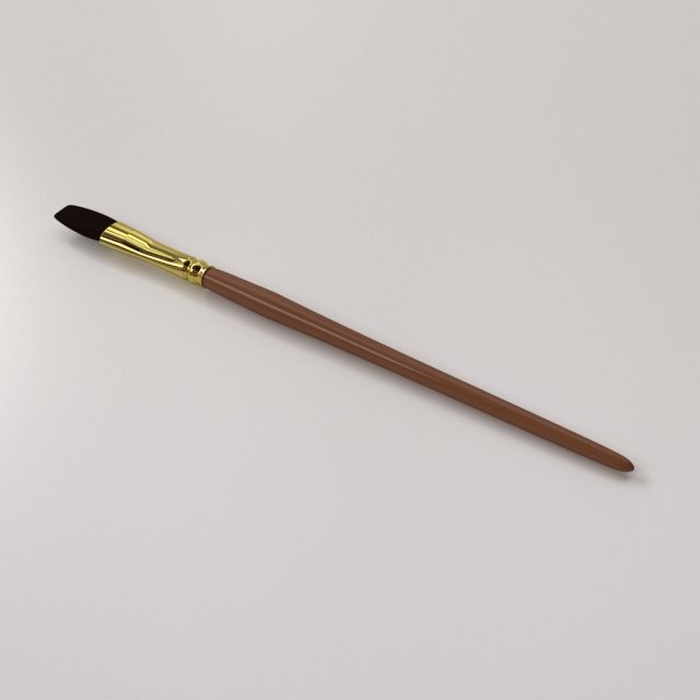 artist brush 3D-Modell .c4d .max .obj .3ds .fbx .stl .blend 