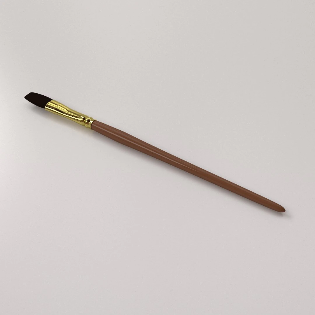 artist brush 3D Model .c4d .max .obj .3ds .fbx .stl .blend 