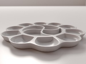 paint mixing tray v2 3D 模型