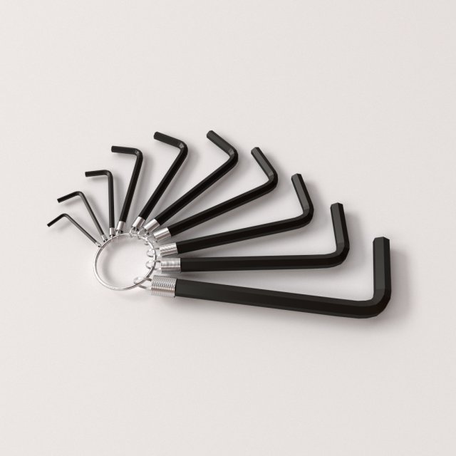 allen key Model 3D .c4d .max .obj .3ds .fbx .stl .blend 