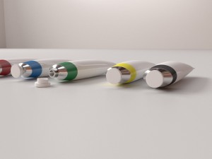 paint tube 3D Модель