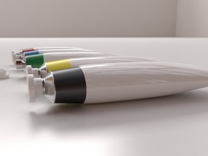paint tube 3D Модель