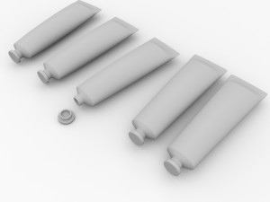 paint tube 3D Модель