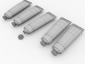 paint tube 3D Модель