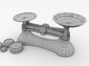 kitchen weighing scale 3D मॉडल