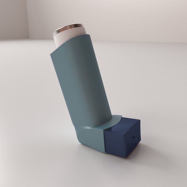 asthma inhaler Modello 3D .c4d .max .obj .3ds .fbx .stl .blend 
