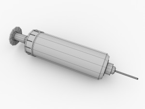 hand air pump v2 3D Model