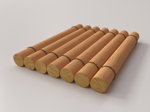 wooden raft 3Dモデル